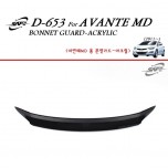 [KYOUNG DONG] Hyundai Avante MD - Acrylic Bonnet Guard Molding (D-653)