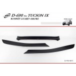 [KYOUNG DONG] Hyundai (New) Tucson iX - Smoked Bonnet Guard Molding (D-690)