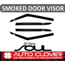 [AUTO CLOVER] KIA All New Soul - Smoked Door Visor Set (A174)