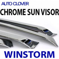 Дефлекторы боковых окон A453 (ХРОМ) - Daewoo Winstorm (AUTO CLOVER)