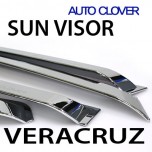 Дефлекторы боковых окон A456 (ХРОМ) - Hyundai Veracruz (AUTO CLOVER)