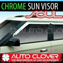 [AUTO CLOVER] KIA Soul - Chrome Door Visor Set (A464)