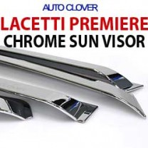 Дефлекторы боковых окон A465 (ХРОМ) - Chevrolet Cruze (AUTO CLOVER)