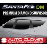 [AUTO CLOVER] Hyundai Santa Fe DM - Premium Diamond Door Visor Set (C005)