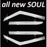 [AUTO CLOVER] KIA All New Soul - Chrome Door Visor Set (C543)