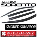 [AUTO CLOVER] KIA All New Sorento UM - Smoked Door Visor Set (D031)