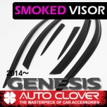 [AUTO CLOVER] Hyundai New Genesis DH - Smoked Door Visor Set (D039)