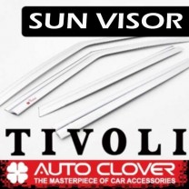 Дефлекторы боковых окон D612 (ХРОМ) - SsangYong Tivoli (AUTO CLOVER)