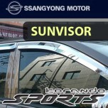 [SSANGYONG] SsangYong Korando Sports - Chrome Door Visor Set