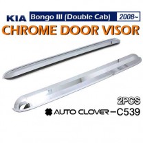 [AUTO CLOVER] KIA Bongo III - Rear Chrome Door Visor Set (C539)