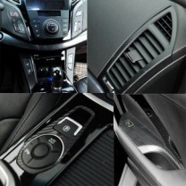 Декали 3D Carbon (ц.панель, воздуховоды, п. переключателей) - Hyundai i40 (ARTX)