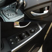 [ARTX] SsangYong New Korando C - 3D Carbon Fabric Decal Stickers (Gear panel, window switches, inside door catches)