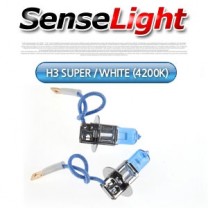 Галогеновые лампы H3 Super White 4200K  (SENSE LIGHT)