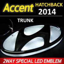 [SENSE LIGHT] Hyundai New Accent Wit - H-Logo 2-Way LED Emblem (rear)