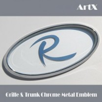 [ARTX] KIA Sportage R / Sorento R / All New Sorento UM​ - Chrome Metal Tuning Emblem No.12