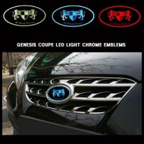 [ARTX] Hyundai Genesis Coupe - Chrome Luxury Generation LED Emblem Set