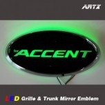 [ARTX] Hyundai New Accent - LED Mirror Tuning Emblem Set No.86