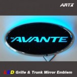 [ARTX] Hyundai Avante MD / HD - LED Mirror Tuning Emblem Set No.87