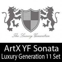 [ARTX] Hyundai YF Sonata - Luxury Generation Emblem, Sticker an Grill 11 Type Set A