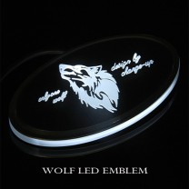 Эмблемы WOLF (ХРОМ) LED 2-Way Ver.2 (CHANGE UP)