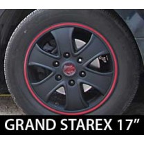 [7X] Hyundai Grand Starex - Black Matte Wheel Cover  Set 17"