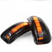 Корпуса зеркал заднего вида LED (Carbon Look) - Infiniti EX35,New FX35, New FX50 (GREENTECH)