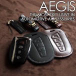 [AEGIS] Hyundai Santa Fe DM - Smart Key Leather Key Holder SEASON III (with Strap)