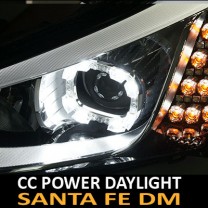 LED-кольца CC Power Daylight Apha (бело-желтые) - Hyundai Santa Fe DM (XLOOK)