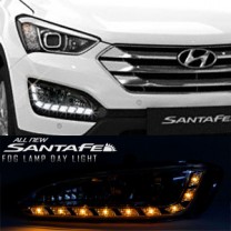 [LEDIST] Hyundai Santa Fe DM - LED 2Way DRL Fog Lamps Modules (PG Block)