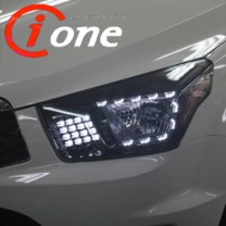 [IONE] SsangYong Korando Sports - LED Audi-Line (TF Ver )Projection Headlights Modules