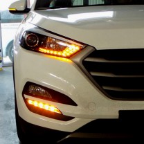 LED-модули передних поворотов 2-Way с иллюминацией - Hyundai All New Tucson (EXLED)