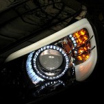 LED-модули передних поворотов Z9 + кольца UFO (97mm(w/w) - KIA K7 (XLOOK)