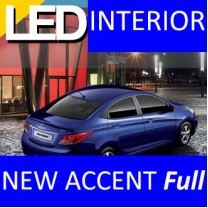 [LEDIST] Hyundai New Accent - LED Interior & Exterior Lighting Full Kit