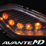 [EXLED] Hyundai Avante MD - Projection Lens FogLights 2Way Power LED Modules Set