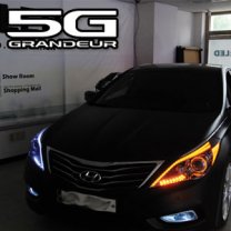 LED-модули ресничек фар 2-Way - Hyundai Grandeur HG (EXLED)