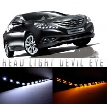 LED-модули ресничек фар Devil Eye 2-Way - Hyundai YF Sonata (LEDIST)