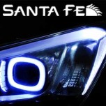 LED-модули ресничек фар Power LED Upgrade (2-Way) - Hyundai Santa Fe DM (EXLED)