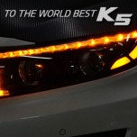 LED-модули ресничек фар Power LED Upgrade 2-Way (P-8 COB / секв.) - KIA The New K5 (EXLED)
