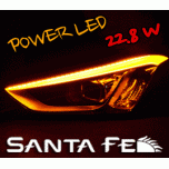 LED-модули ресничек фар Power LED Upgrade (2-Way) Ver.2 - Hyundai Santa Fe DM (EXLED)