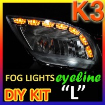 [GOGOCAR] KIA K3 - LED Foglights D-Block Eyeline DIY Kit (L-shape)