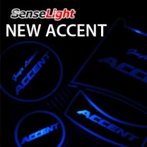 [SENSELIGHT] Hyundai New Accent - LED Cup Holder & Console Plate Set