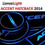 LED-подсветка подстаканников - Hyundai New Accent Wit (SENSELIGHT)
