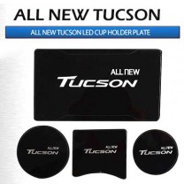 [SENSELIGHT] Hyundai All New Tucson - LED Cup Holder & Console Plate Set