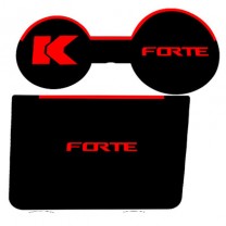 [7X] KIA Forte - LED Cup Holder & Console Interior Luxury Plates Set