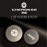 [CHANGE UP] Jeep Grand Cherokee  - LED Cup Holder Plates Set