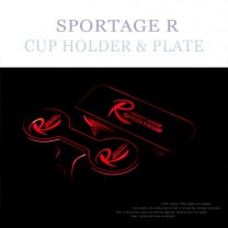 [CHANGE UP] KIA Sportage R - LED Cup Holder & Console Plate