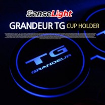 [SENSELIGHT] Hyundai Grandeur TG - LED Cup Holder Plate Full Set V.2