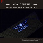[CHANGE UP] Hyundai New Genesis DH - Black Metal Premium LED Inside Door Catch Plates Set