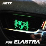 [ARTX] Hyundai Avante HD - Luxury Generation LED Inside Door Catch Plates Set