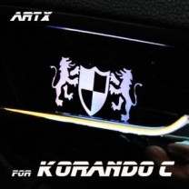 [ARTX] SsangYong Korando C - Luxury Generation LED Inside Door Catch Plates Set